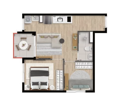 Imagem Apartamento com 2 Quartos à Venda, 36 m² em Perdizes - São Paulo