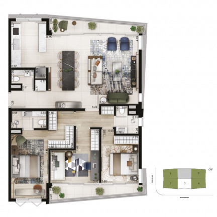 Imagem Apartamento com 2 Quartos à Venda, 59 m² em Vila Nova Conceição - São Paulo