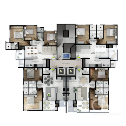 Imagem Apartamento com 2 Quartos à Venda, 70 m² em Morretes - Itapema