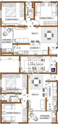 Imagem Apartamento com 2 Quartos à Venda, 64 m² em Nova Cerejeira - Atibaia