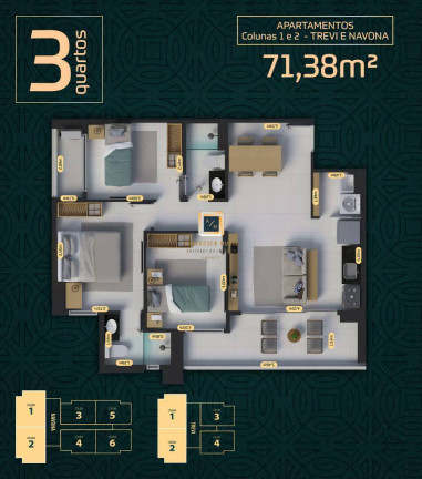 Imagem Apartamento com 2 Quartos à Venda, 57 m² em Engenheiro Luciano Cavalcante - Fortaleza Imagem Apartamento com 2 Quartos à Venda, 57 m² em Engenheiro Luciano Cavalcante - Fortaleza