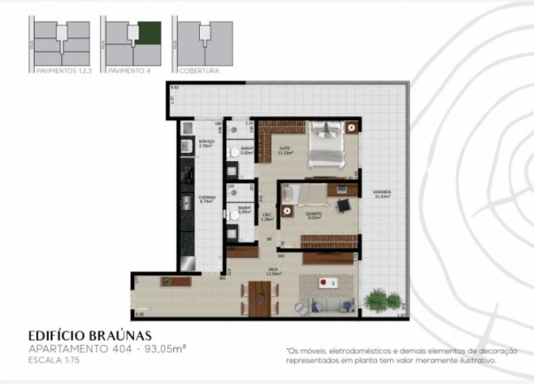 Imagem Apartamento com 2 Quartos à Venda, 93 m² em Braga - Cabo Frio