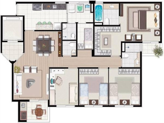 Imagem Apartamento com 4 Quartos à Venda, 116 m² em Vila Bastos - Santo André Imagem Apartamento com 4 Quartos à Venda, 116 m² em Vila Bastos - Santo André