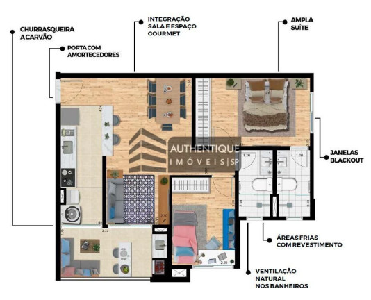 Imagem Apartamento com 2 Quartos à Venda, 65 m² em Vila Curuçá - Santo André Imagem Apartamento com 2 Quartos à Venda, 65 m² em Vila Curuçá - Santo André