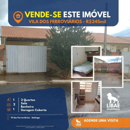 Casa com 2 Quartos à Venda, 90 m² em Vila Ferroviária - Botucatu