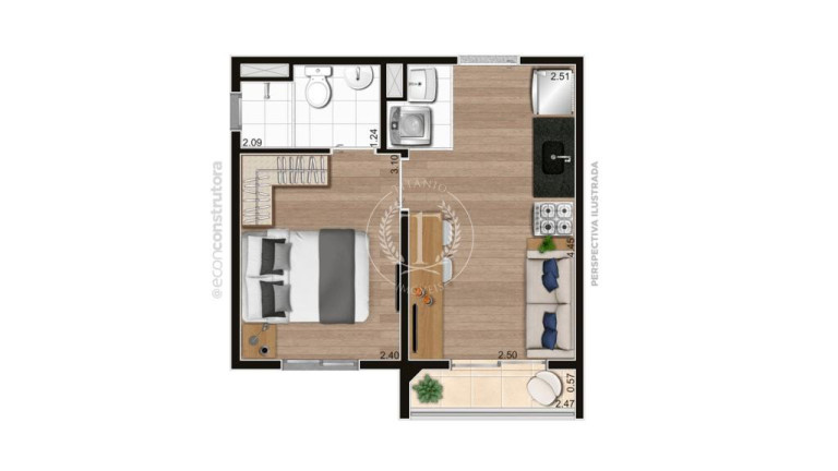 Imagem Apartamento com 1 Quarto à Venda, 26 m² em Parada Xv De Novembro - São Paulo