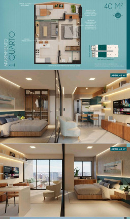 Imagem Apartamento com 1 Quarto à Venda, 26 m² em Meireles - Fortaleza