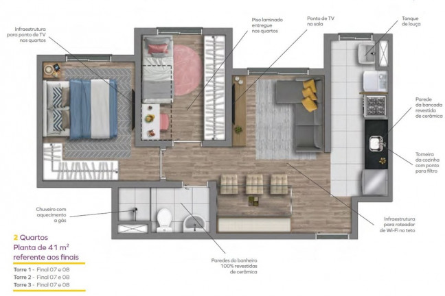 Imagem Apartamento com 2 Quartos à Venda, 42 m² em Jardim Pirituba - São Paulo