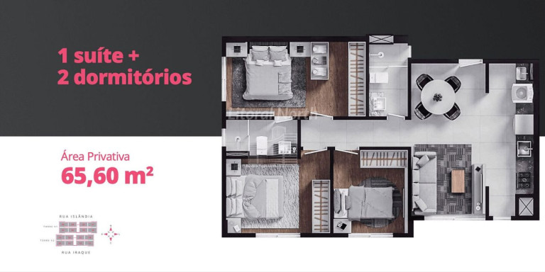 Imagem Apartamento com 3 Quartos à Venda, 65 m² em Nações - Balneário Camboriú Imagem Apartamento com 3 Quartos à Venda, 65 m² em Nações - Balneário Camboriú