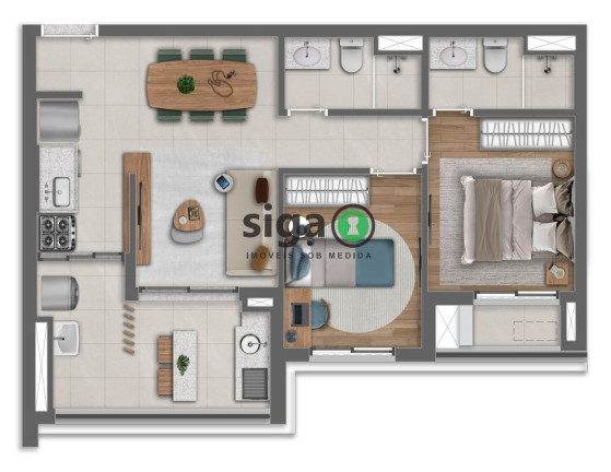 Imagem Apartamento com 2 Quartos à Venda, 61 m² em Alto Da Boa Vista - São Paulo Imagem Apartamento com 2 Quartos à Venda, 61 m² em Alto Da Boa Vista - São Paulo