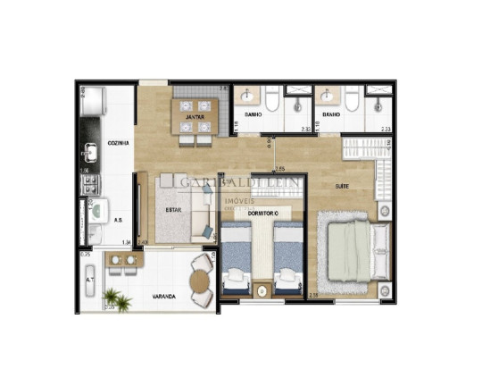 Imagem Imóvel com 3 Quartos à Venda, 75 m² em Jardim Nossa Senhora Auxiliadora - Campinas Imagem Imóvel com 3 Quartos à Venda, 75 m² em Jardim Nossa Senhora Auxiliadora - Campinas