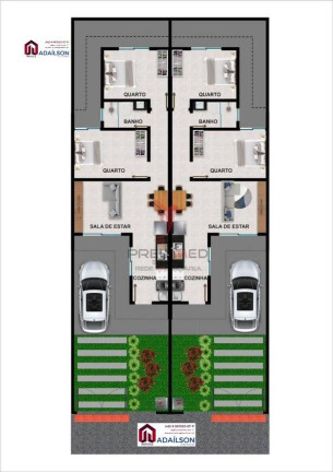 Imagem Casa com 2 Quartos à Venda,  em Forquilhas - São José