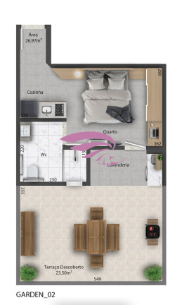 Imagem Imóvel com 2 Quartos à Venda, 46 m² em Bacacheri - Curitiba Imagem Imóvel com 2 Quartos à Venda, 46 m² em Bacacheri - Curitiba