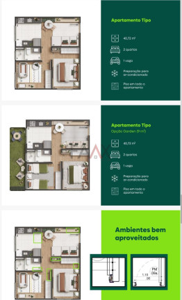 Imagem Apartamento com 2 Quartos à Venda, 40 m² em Morro Alto - Guarapuava