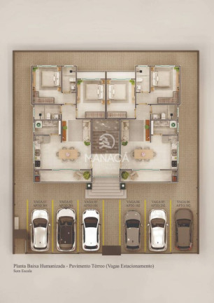 Imagem Apartamento com 2 Quartos à Venda, 69 m² em São Cristóvão - Barra Velha