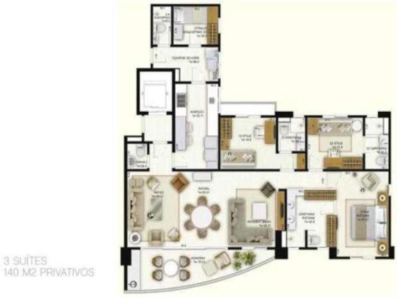 Imagem Apartamento com 3 Quartos à Venda, 140 m² em Cabula - Salvador Imagem Apartamento com 3 Quartos à Venda, 140 m² em Cabula - Salvador
