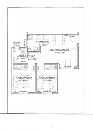 Imagem Apartamento com 2 Quartos à Venda, 48 m² em Nossa Senhora Das Graças  - Caxias Do Sul