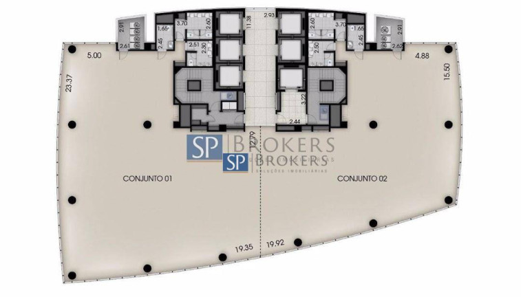 Imagem Sala Comercial para Alugar, 871 m² em Itaim Bibi - São Paulo Imagem Sala Comercial para Alugar, 871 m² em Itaim Bibi - São Paulo