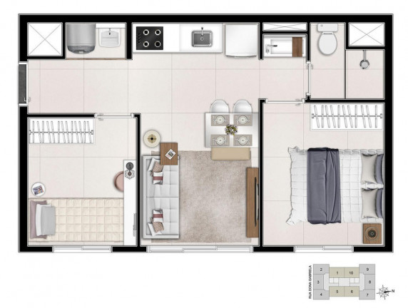 Imagem Imóvel com 2 Quartos à Venda, 56 m² em Parada Inglesa - São Paulo