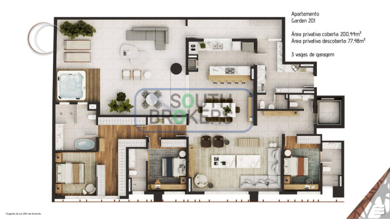 Imagem Apartamento com 3 Quartos à Venda, em Juvevê - Curitiba Imagem Apartamento com 3 Quartos à Venda, em Juvevê - Curitiba
