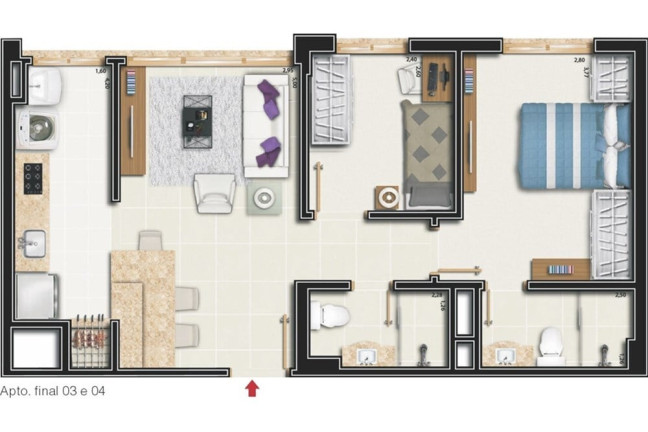 Imagem Imóvel com 2 Quartos à Venda, 57 m² em Santo Antônio - Porto Alegre