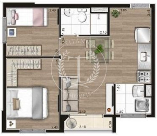 Imagem Apartamento com 2 Quartos à Venda, 37 m² em Barra Funda - São Paulo