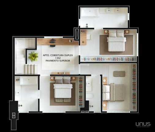 Imagem Cobertura com 3 Quartos à Venda, 270 m² em Pedra Branca - Palhoça