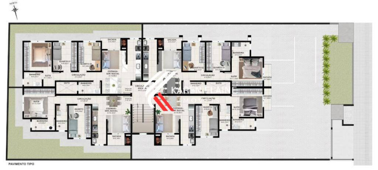 Imagem Apartamento com 3 Quartos à Venda, 69 m² em Aririu - Palhoça
