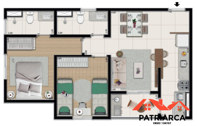 Imagem Apartamento com 2 Quartos à Venda, 52 m² em Jardim Amanda I - Hortolândia Imagem Apartamento com 2 Quartos à Venda, 52 m² em Jardim Amanda I - Hortolândia