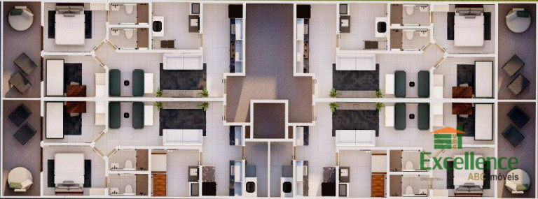 Imagem Apartamento com 2 Quartos à Venda, 64 m² em Campestre - Santo André Imagem Apartamento com 2 Quartos à Venda, 64 m² em Campestre - Santo André