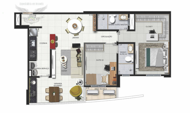 Imagem Apartamento com 2 Quartos à Venda, em Batista Campos - Belém Imagem Apartamento com 2 Quartos à Venda, em Batista Campos - Belém