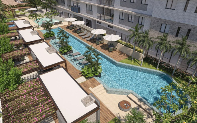 Imagem Apartamento com 2 Quartos à Venda, 57 m² em Ponta De Campina - Cabedelo
