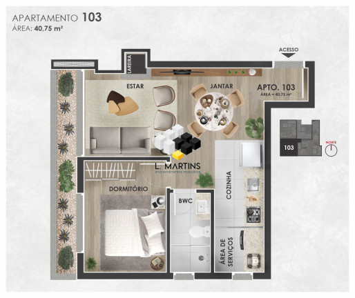 Imagem Apartamento com 2 Quartos à Venda, 60 m² em Tirol - Gramado