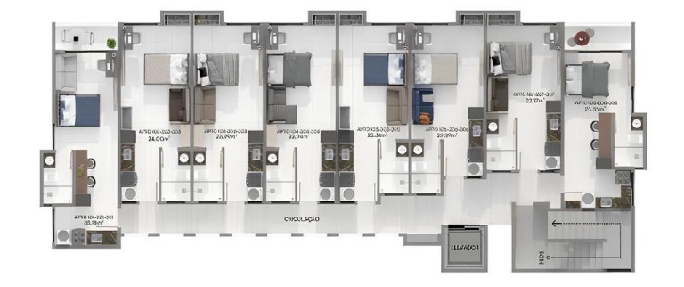 Imagem Imóvel com 1 Quarto à Venda, 23 m² em Intermares - Cabedelo Imagem Imóvel com 1 Quarto à Venda, 23 m² em Intermares - Cabedelo