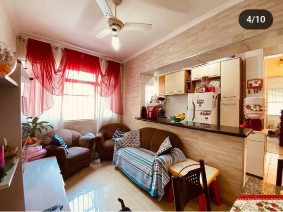 Imagem Apartamento com 1 Quarto à Venda, 38 m² em Itararé - São Vicente