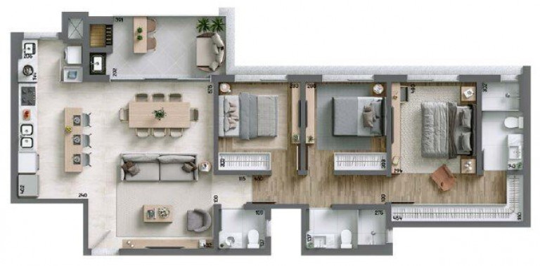 Imagem Apartamento com 3 Quartos à Venda, 115 m² em água Verde - Curitiba Imagem Apartamento com 3 Quartos à Venda, 115 m² em água Verde - Curitiba
