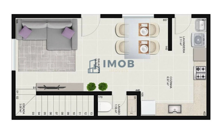 Imagem Casa com 2 Quartos à Venda, 77 m² em Vila Lenzi - Jaraguá Do Sul