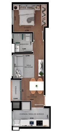 Imagem Apartamento com 2 Quartos à Venda, 73 m² em Boa Vista - Curitiba