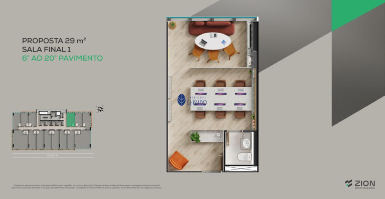 Imagem Sala Comercial à Venda, 28 m² em Jundiaí - Anápolis