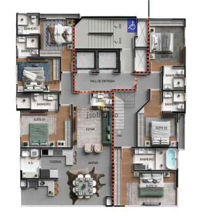 Imagem Apartamento com 3 Quartos à Venda, 113 m² em Meia Praia - Itapema Imagem Apartamento com 3 Quartos à Venda, 113 m² em Meia Praia - Itapema