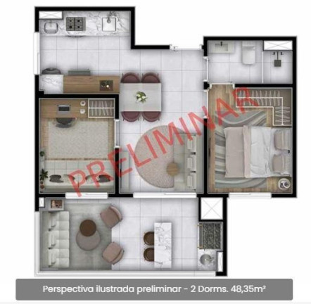Imagem Imóvel com 2 Quartos à Venda, 43 m² em Vila Andrade - São Paulo Imagem Imóvel com 2 Quartos à Venda, 43 m² em Vila Andrade - São Paulo