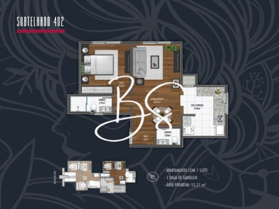 Imagem Apartamento com 1 Quarto à Venda, 93 m² em Centro - Canela