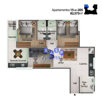 Imagem Apartamento com 2 Quartos à Venda, 82 m² em Centro - Mongaguá