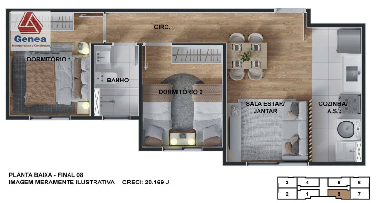 Imagem Apartamento com 2 Quartos à Venda, 47 m² em Fazenda Aya - Suzano Imagem Apartamento com 2 Quartos à Venda, 47 m² em Fazenda Aya - Suzano