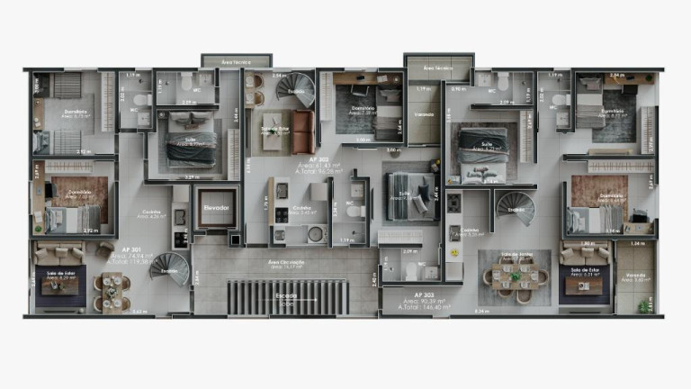 Apartamento com 2 Quartos à Venda, 50 m² em Altiplano Cabo Branco - João Pessoa