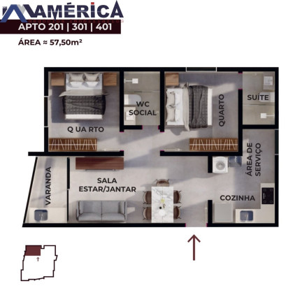 Imagem Imóvel com 2 Quartos à Venda, 57 m² em Monte Castelo - Cabedelo