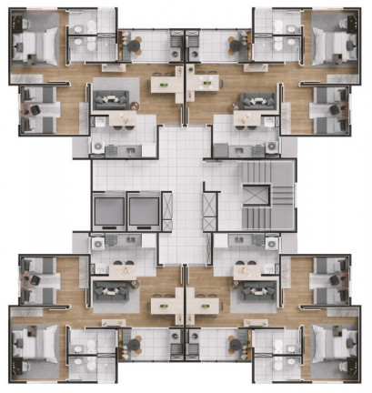 Imagem Apartamento com 1 Quarto à Venda, 55 m² em Jardim Do Bosque - Hortolândia Imagem Apartamento com 1 Quarto à Venda, 55 m² em Jardim Do Bosque - Hortolândia