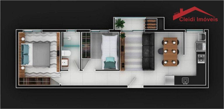 Imagem Apartamento com 2 Quartos à Venda, 54 m² em Atiradores - Joinville