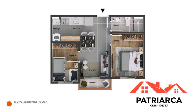Imagem Apartamento com 2 Quartos à Venda, 39 m² em Campinas