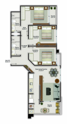 Imagem Apartamento com 2 Quartos à Venda, 107 m² em Canto Grande - Bombinhas Imagem Apartamento com 2 Quartos à Venda, 107 m² em Canto Grande - Bombinhas